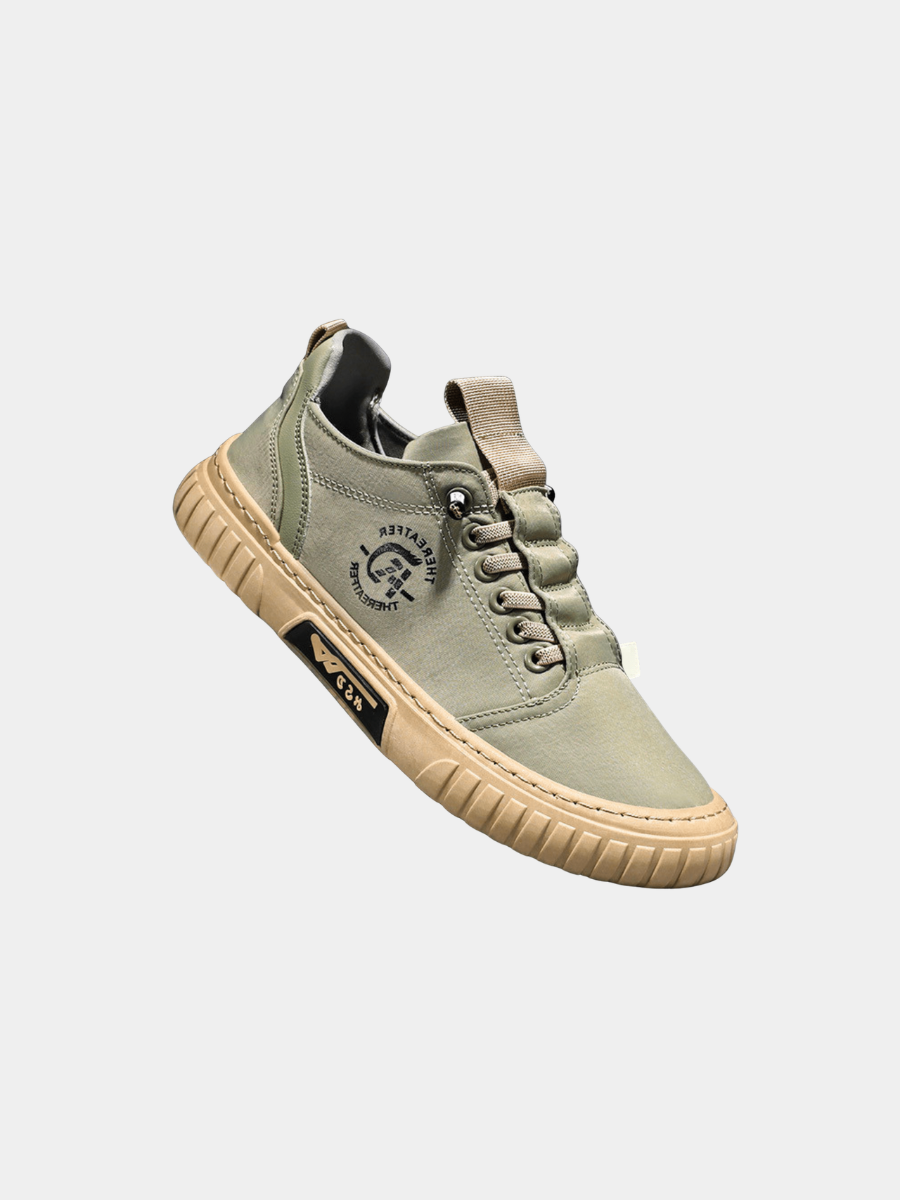 Męski sneaker miejski ze sznurowaniem i grubą płaską podeszwą